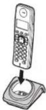 PANASONIC KX-TG7220HG - Az akkumulátor töltése - 2