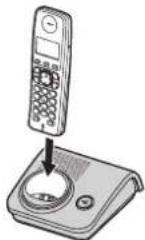 PANASONIC KX-TG7220HG - Az akkumulátor töltése - 1