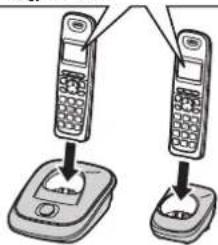 PANASONIC KX-TG2512HG - Az akkumulátor töltése - 1