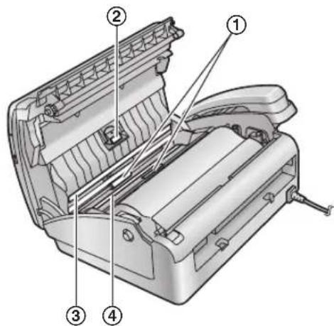 PANASONIC KX-FT936 - A dokumentum adagoló / szkenner üveg tisztítása - 2