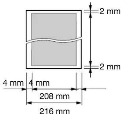 2 mm 2 mm 4 mm 4 mm 208 mm 216 mm