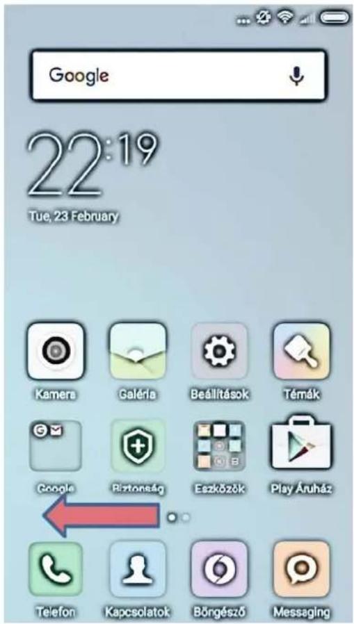 Google 22:19 Tue, 23 February Kamera Galéria Beállítások Témák Google Riztonság Eszközök Pisy Áruház Telefon Kapcsolatok Börgésző Messaging