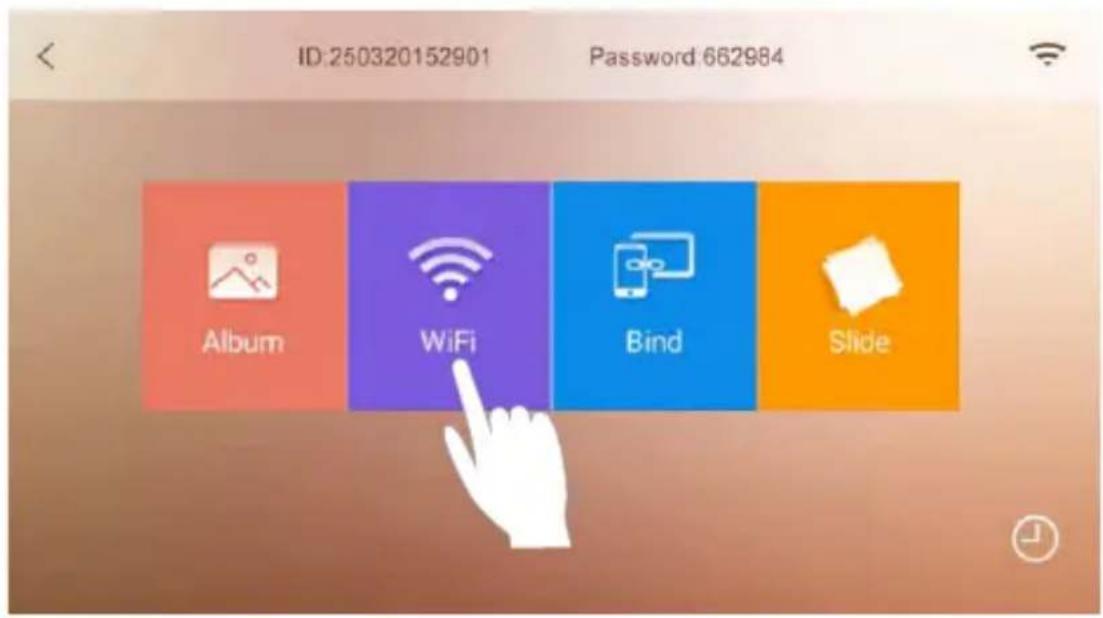 NEDIS PHFR211CBK - Csatlakoztassa az internetes képkeretet Wi-Fi hálózathoz - 1