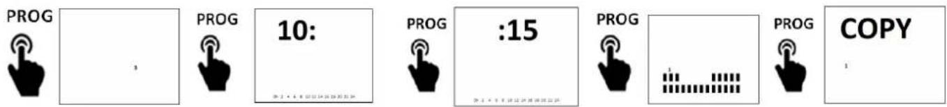 PROG 10: PROG :15 PROG COPY