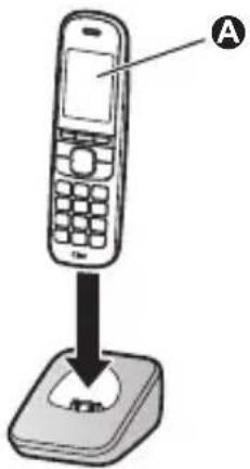 PANASONIC KX-TGH710PD - Az akkumulátor töltése - 1