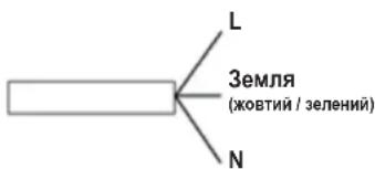 L Земля (жовтий / зелений) N