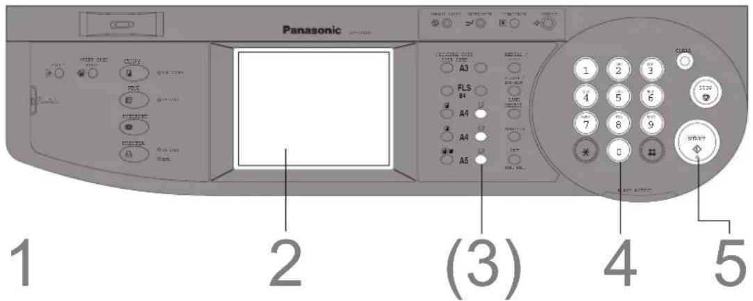 Panasonic 1 2 (3) 4 5