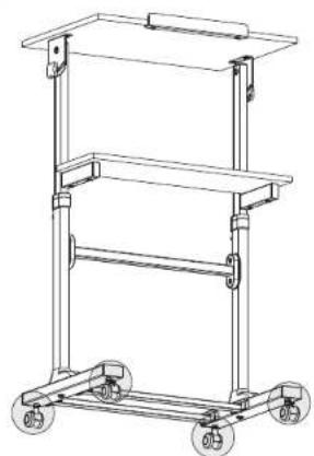 Techly ICA-TB TPM-4 - Mobile Stand Up Workstation - 7