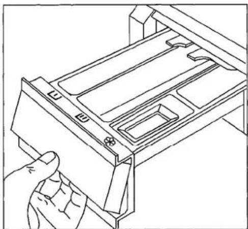 TRICITY BW550W - Pull out the detergent dispenser drawer from the control panel. - 2