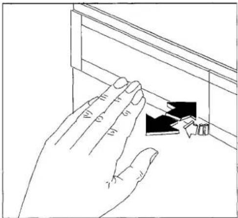 TRICITY BW550W - Pull out the detergent dispenser drawer from the control panel. - 1