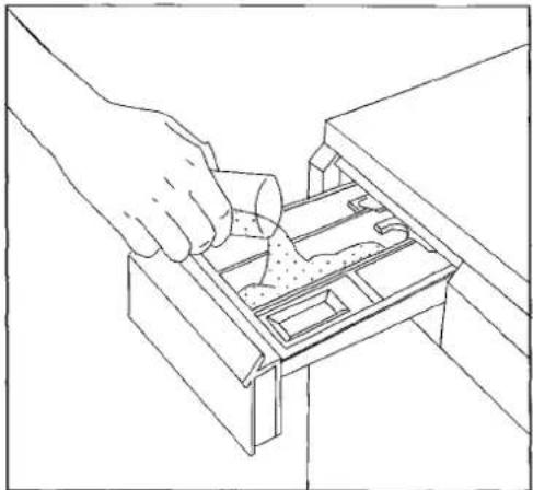 TRICITY BW550W - Measure out the detergent into the dispenser drawer. - 1