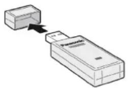 PANASONIC PT-DX500E - Óvintézkedések a vezetéknélküli LAN modul telepítésekor - 1