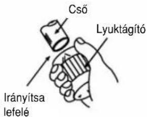 Cső Lyuktágító Irányítsa lefelé