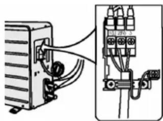 PANASONIC CS-RE9JKX-1 - A KÁBEL CSATLAKOZTATÁSA A KÜLTÉRI EGYSÉGHEZ - 3