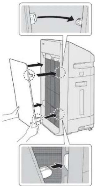 PANASONIC F-VXK90G - Helyezze be a szüröket - 3