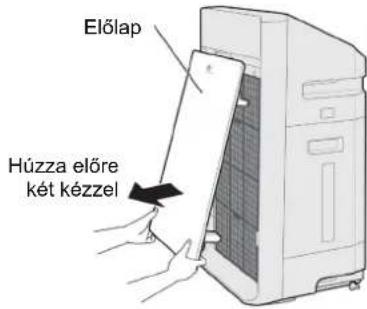 Előlap Húzza előre két kézzel