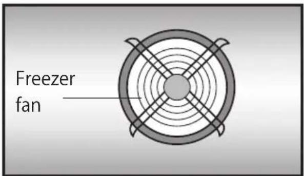 Freezer fan