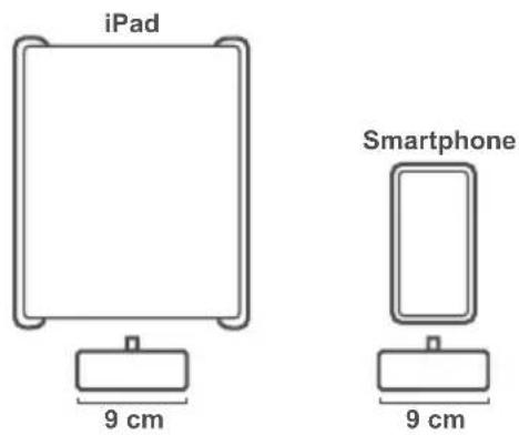 iPad 9 cm Smartphone 9 cm