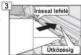 3 Írással lefelé Ütközésig