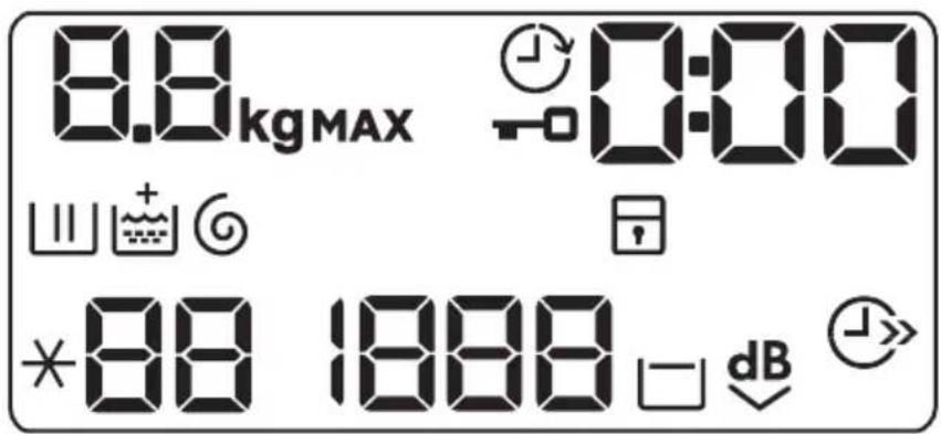 8.8kgMAX 0:00 *88 1888 dB