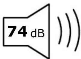 74 dB