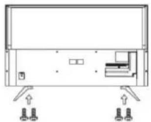 Diagram of a device rear panel with mounting feet and internal components (no text or labels)