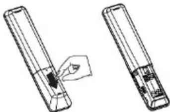 Two technical line drawings of a mechanical component with a hand holding a small object, no text or symbols present.