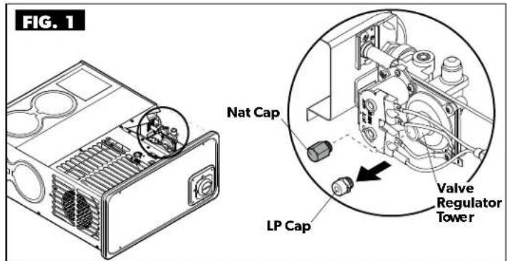 FIG. 1 Nat Cap LP Cap Valve Regulator Tower