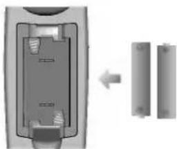 LG RZ-29FB55RQ - Az elemek behelyezése - 1