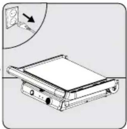 Technical line drawing of a flatboard-mounted device with an inset showing a wall-mounted socket (no text or symbols)