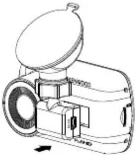 KENWOOD DRV-A210 - CONNECT THE DEVICE TO THE MAGNETIC MOUNT - 1