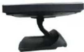 Black electronic device with a curved arm and base (no visible text or symbols)