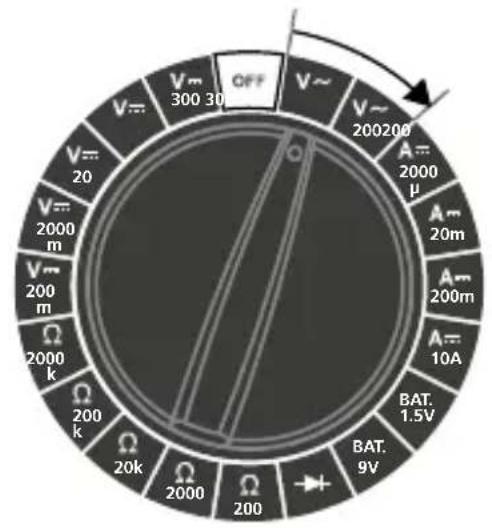 Laserliner CAT III 300 V - Meritev napetosti AC - 1