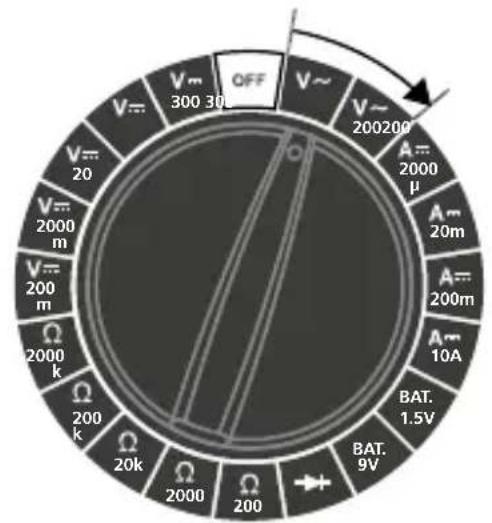Laserliner CAT III 300 V - AC feszültségmérés - 1