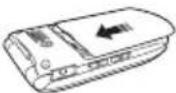 PANTECH CMD8635 - Installing/removing battery - 2