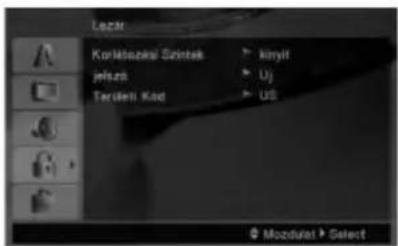 Lezir Korlikozakai Szintek jeluzs Terüli Kód kiryif Uj US Modulat Select