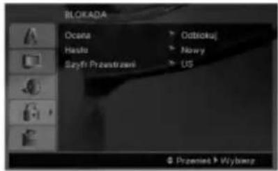 BLOKADA Ocana > Odbokuj Hasta > Nowy Szyfri Przestrzone > US © Promised > Wybnerz