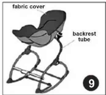 fabric cover backrest tube 9