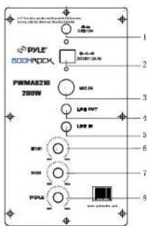 PYLE 600PICK PWMAR210 280W LPG OUT LPG M SHP MOS POLE 1 2 3 4 5 6 7 8