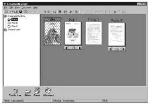 Document Manager File Edit View Document Help Document Desktop New New New-C SharePage Dog-1 Project1 Project2 1/4 1/8 Touch Cam Print Paste Wizard Fench & Documents Schedule Managers 36.0