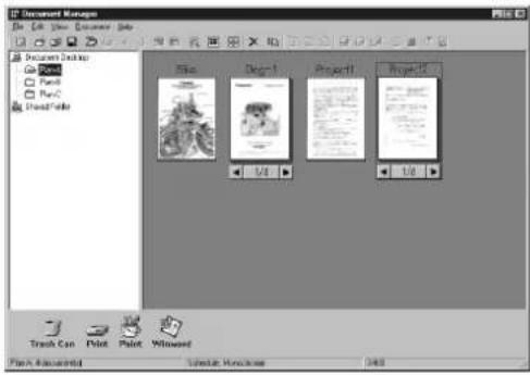 Document Manager File Edit View Documents Help Document Explorer Project1 Project2 Project3 Project4 Project5 1/4 1/8 Trash Can Print Paint Witness File & Document Help License History 34.0