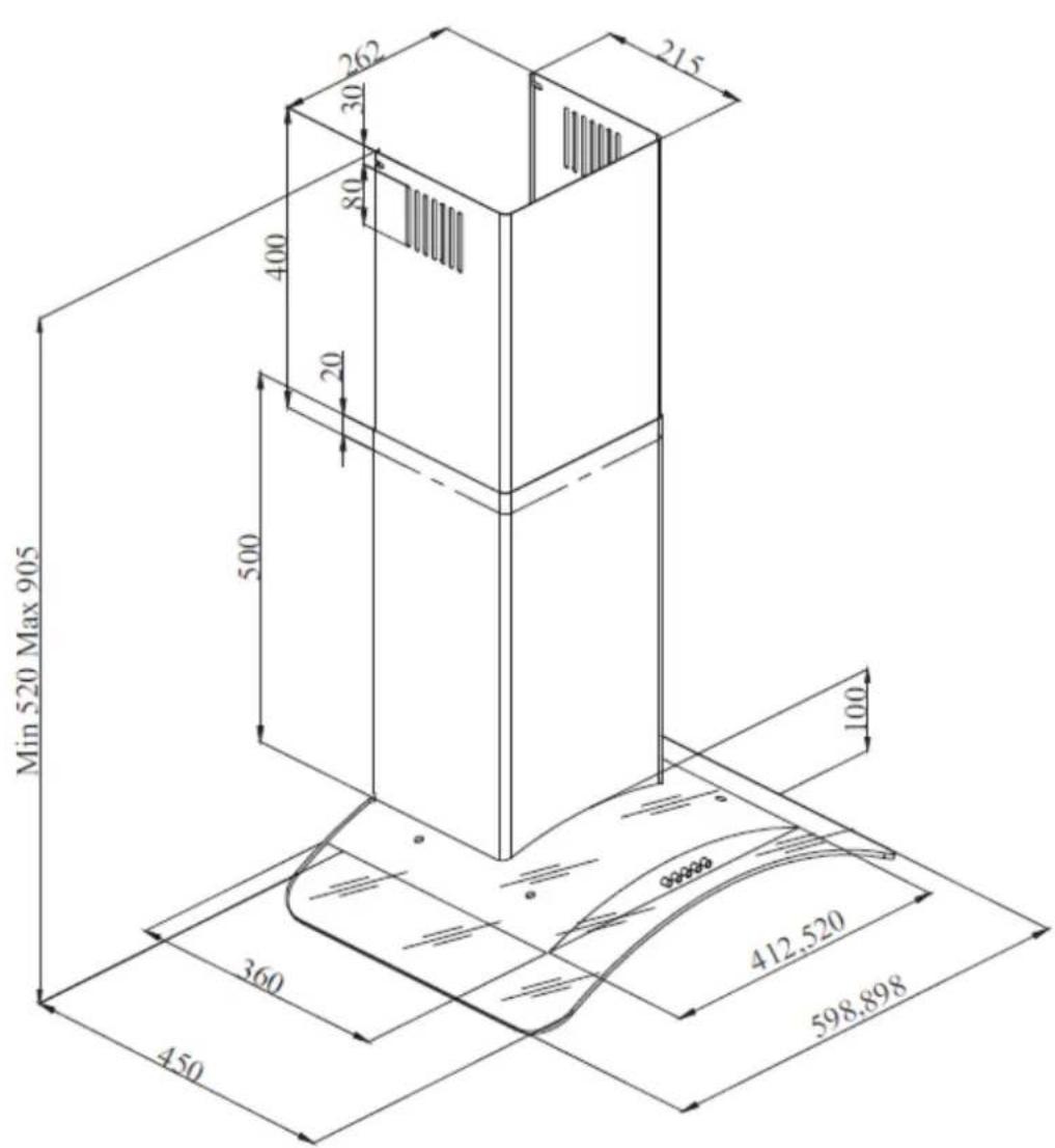 Min 520 Max 905 450 360 500 20 80 30 262 215 100 412.520 598.898
