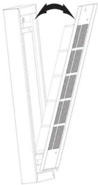 SILVERLINE Sky Door SDUD 104 W - 8A1A3 bAktivkohlefilter reinigen oder austauschen (nur Umluftbetrieb) - 3