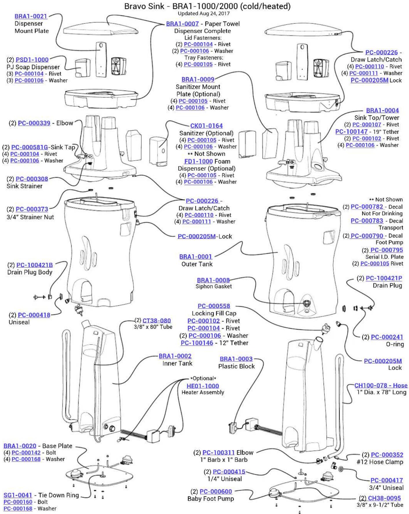 PolyJohn Bravo BRA2-2000 - Soap Dispenser - 3