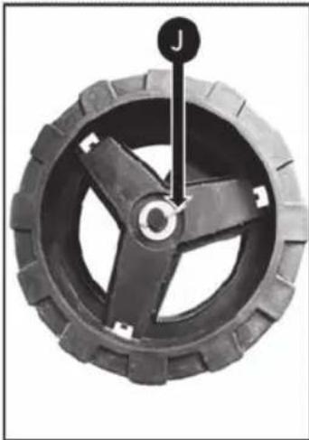 Fieldmann FZK 70305-0 - LÉPÉS: A kerekek felhelyezése (folytatás) - 1