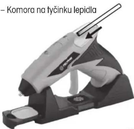 – Komora na tyčinku lepidla