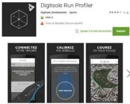 Digitsole Run Profiler Digitsole_Development - sports PE03 9 Vous ne disposait d'acun appare! Ajouter à la liste de saufachte installer CONNECTEZ VOTRE TRACKER CALIBREZ VOS SEMELLES COUREZ OU VOUS VOLLEZ