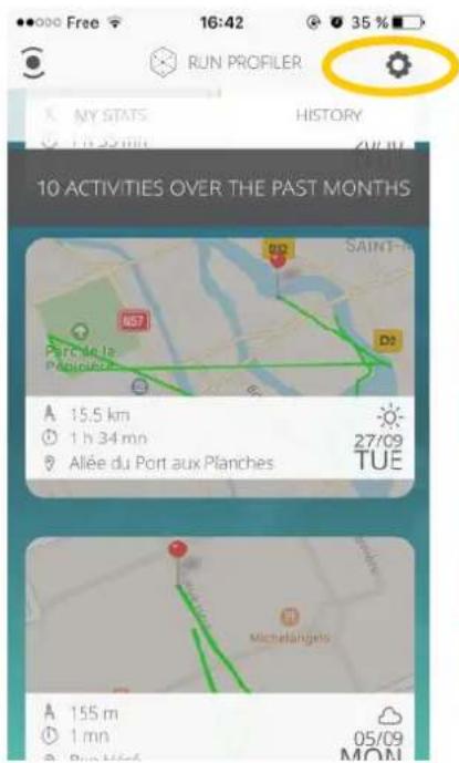10 ACTIVITIES OVER THE PAST MONTHS A 15.5 km 1 h 34 mn Allée du Port aux Planches 27/09 TUE A 155 m 1 mn 05/09 MON