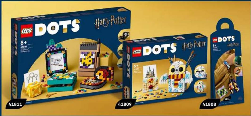 LEGO DOTS 8+ 41811 Hargartini DODS Harry Potter 41809 LEGO DOTS 8+ 41809 Harry Potter 41808