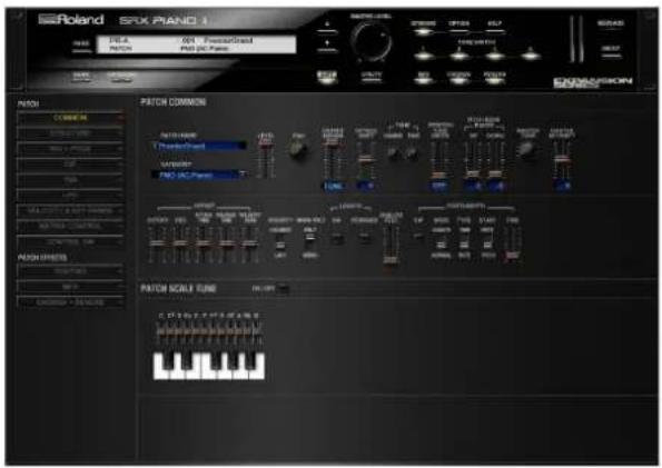 ROLAND SRX PIANO I - パッチの詳細設定(PATCH パラメーター) - 1